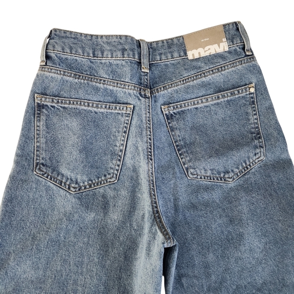 MAVI Blue High-Rise Wide Leg Organic Cotton Jeans 25 waist - Picture 4 of 15